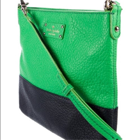 Kate Spade Vibrant Green and Black cross body Bag - Picture 1 of 6